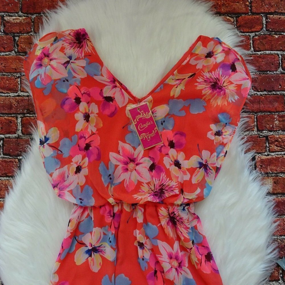 NWT Candie's Dress Floral Party Cocktail Prom S - Picture 6 of 13
